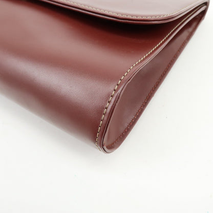 Cartier Must de Cartier Clutch Leather, Burgundy, Leather, Clutch