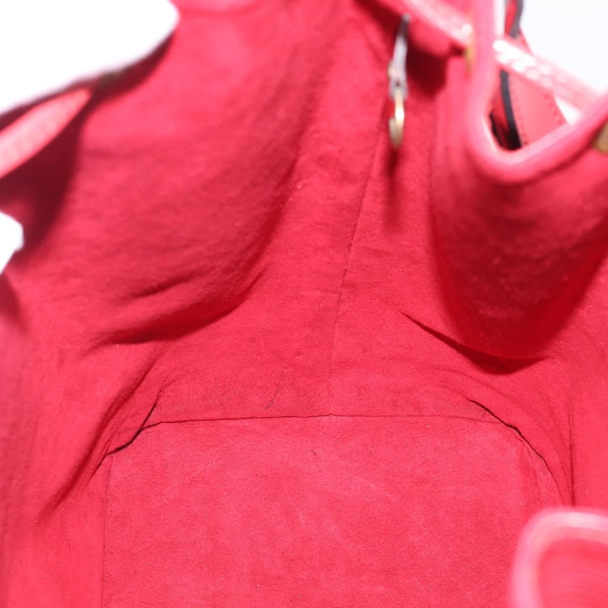 Louis Vuitton Petit Noe Epi Leather, Red, Leather, Handbag