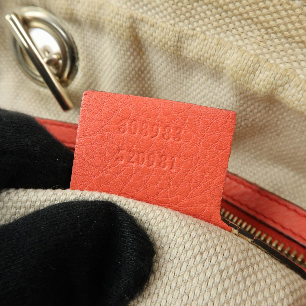 Gucci Soho Chain Zip Leather, Pink, Leather, Shoulder Bag