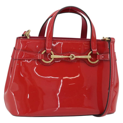 Gucci Bright Bit Convertible Tote Patent, Pink, Patent Leather, Tote Bag