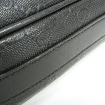 Gucci Convertible Briefcase Guccissima Leather, Black, Leather, Briefcase