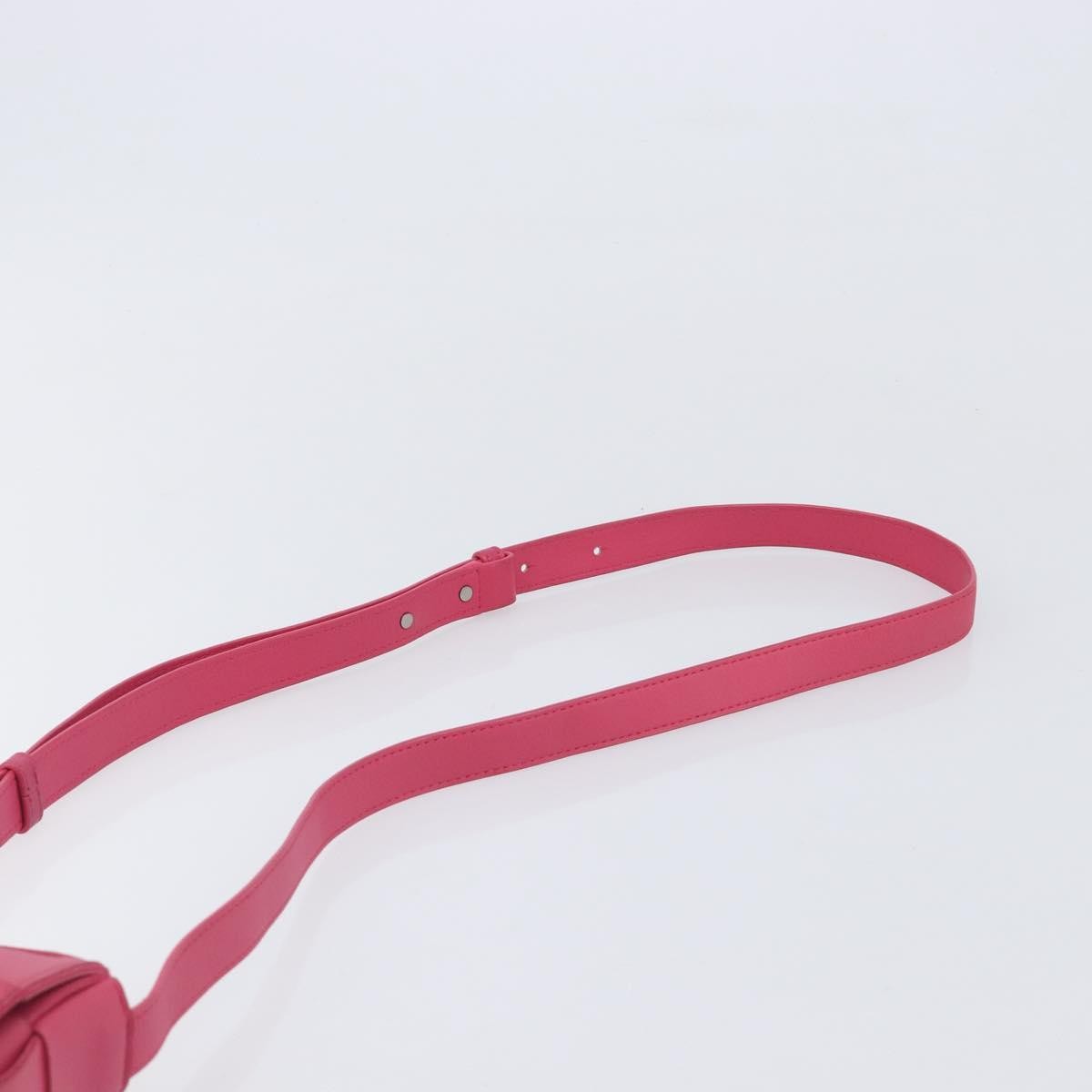 Bottega Veneta Cassette Maxi Intrecciato Leather, Pink, Leather, Crossbody Bag