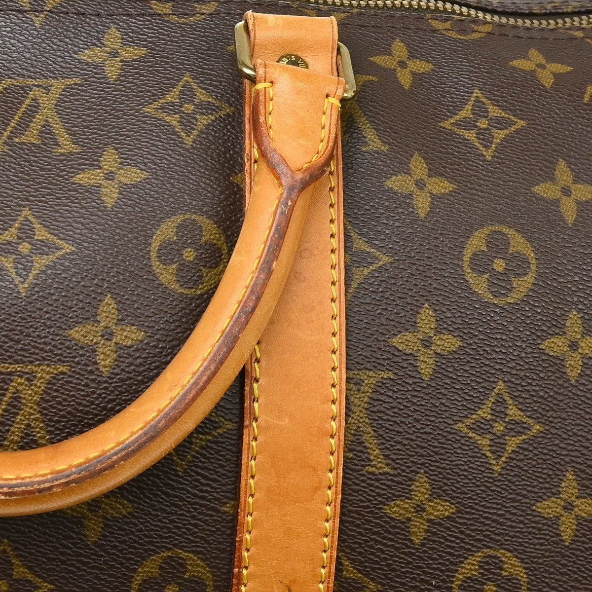 Louis Vuitton Keepall Monogram, Brown, Canvas, Travel Bag