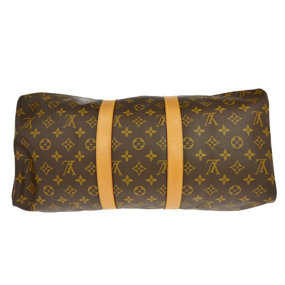 Louis Vuitton Keepall Monogram, Brown, Canvas, Travel Bag