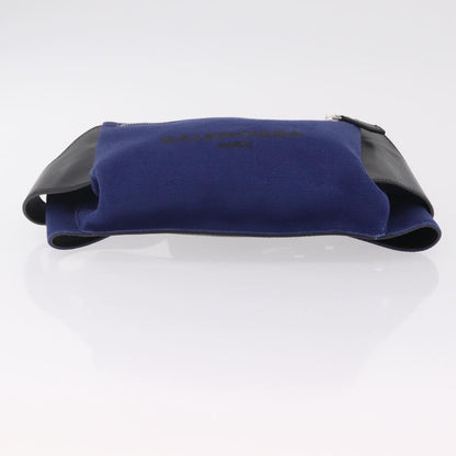 Balenciaga Navy Neo Lift Waist Canvas and Leather, Blue, Canvas, Handbag