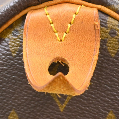 Louis Vuitton Speedy Monogram Canvas, Brown, Canvas, Handbag