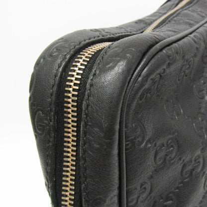 Gucci Convertible Briefcase Guccissima Leather, Black, Leather, Briefcase
