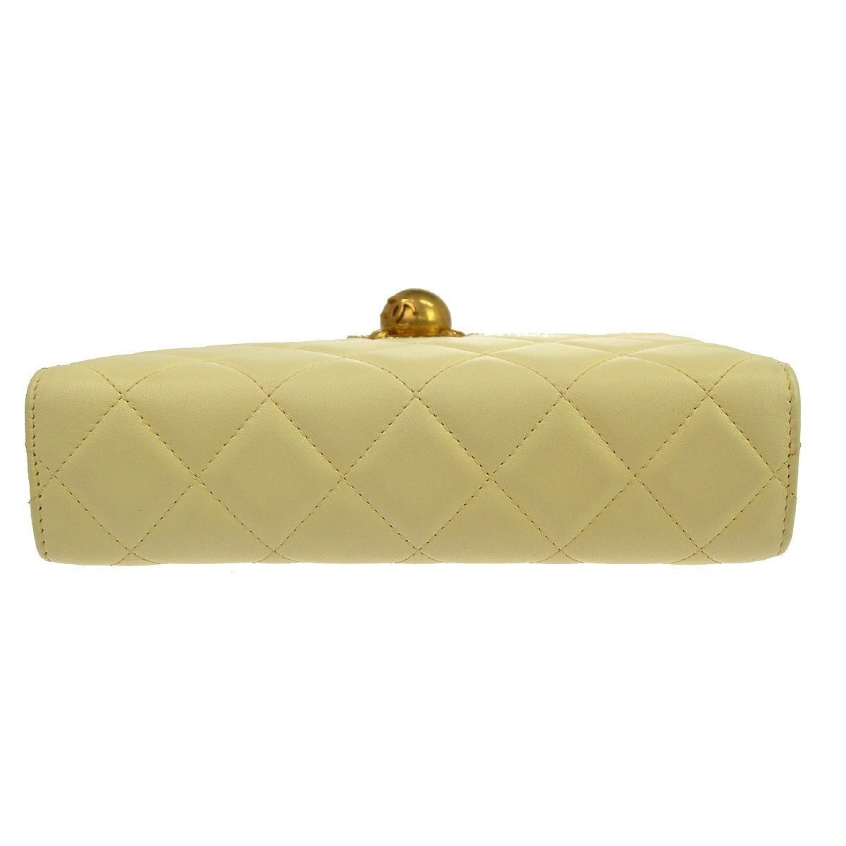 Chanel Evening By The Sea Lambskin, Beige, Leather, Clutch