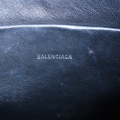 Balenciaga Everyday Logo Printed Leather, Red, Leather, Clutch