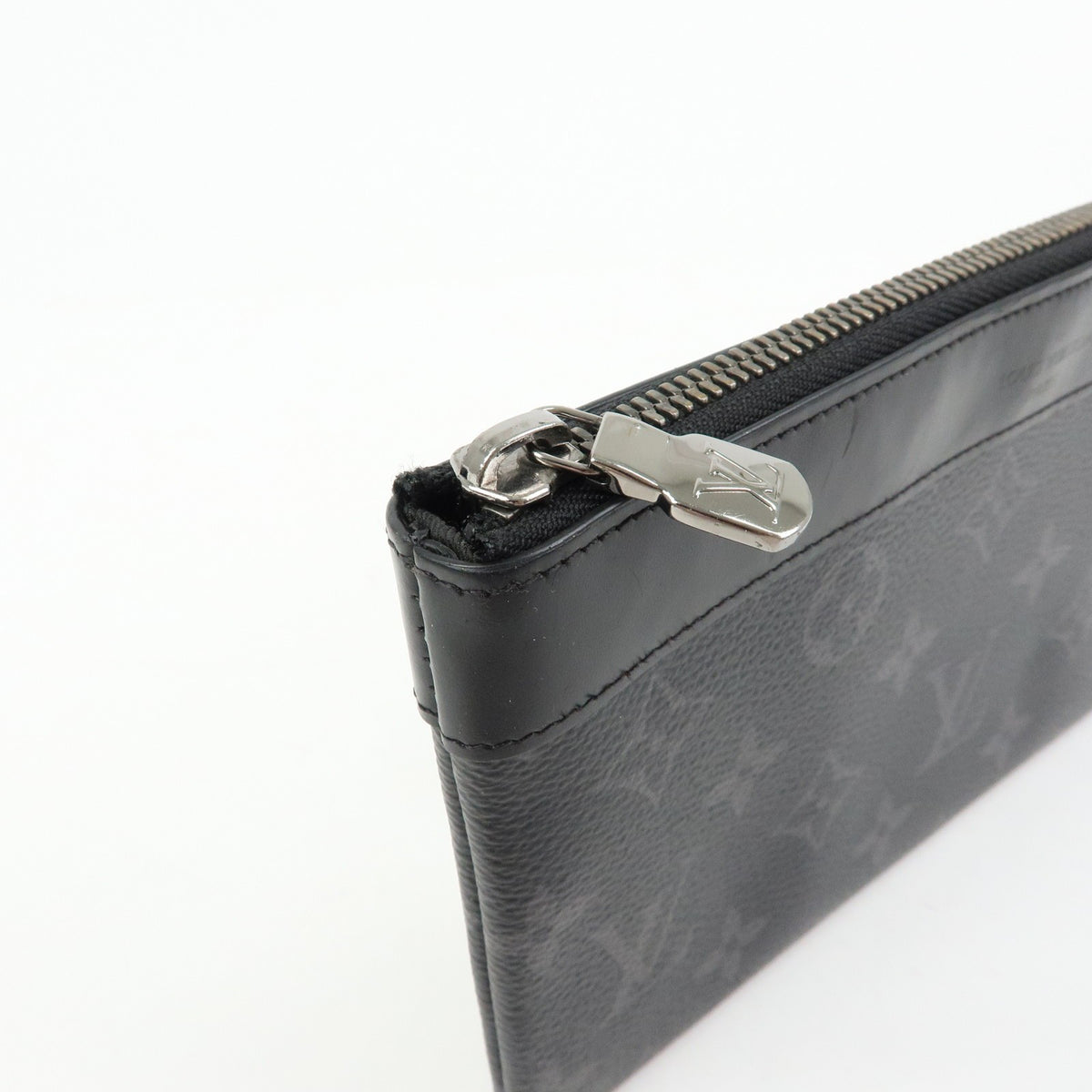 Louis Vuitton Discovery Pochette Monogram Eclipse Canvas, Black, Canvas, Clutch