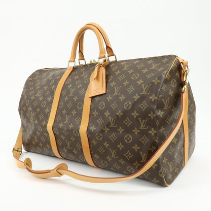 Louis Vuitton Keepall Bandouliere Monogram Canvas, Brown, Canvas, Travel Bag
