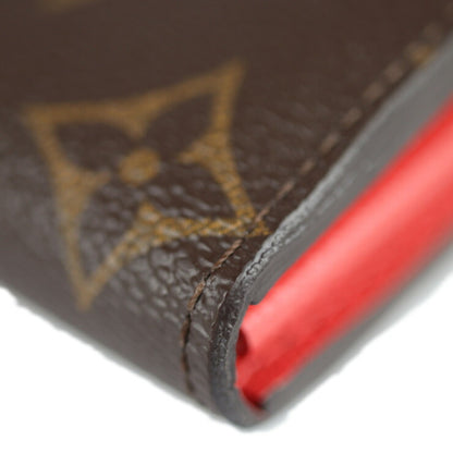 Louis Vuitton Sarah, Brown, Canvas, wallet