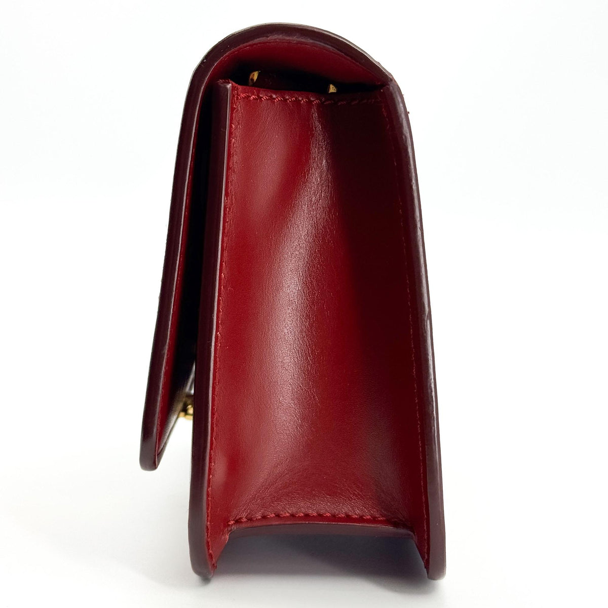 Burberry TB Flap Leather, Red, Leather, Handbag