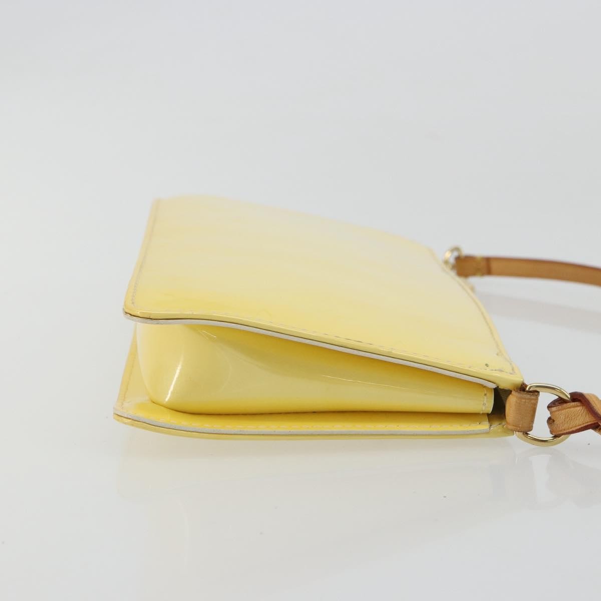 Louis Vuitton Lexington Pochette Monogram Vernis, Beige, Patent Leather, Clutch