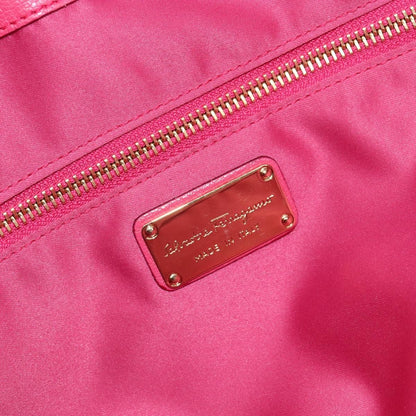 Salvatore Ferragamo Gancini Tote Leather, Pink, Leather, Tote Bag