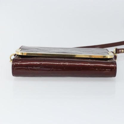 Louis Vuitton Rossmore Monogram Vernis, Burgundy, Patent Leather, Handbag
