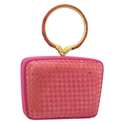 Bottega Veneta Intrecciato Clutch Satin, Pink, Satin, Clutch