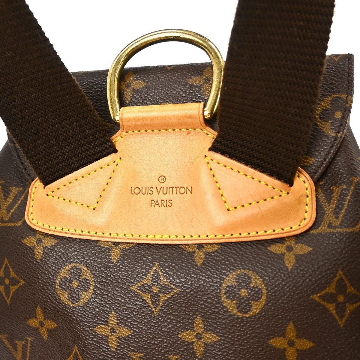 Louis Vuitton Vintage Montsouris Monogram Canvas, Brown, Canvas, Backpack