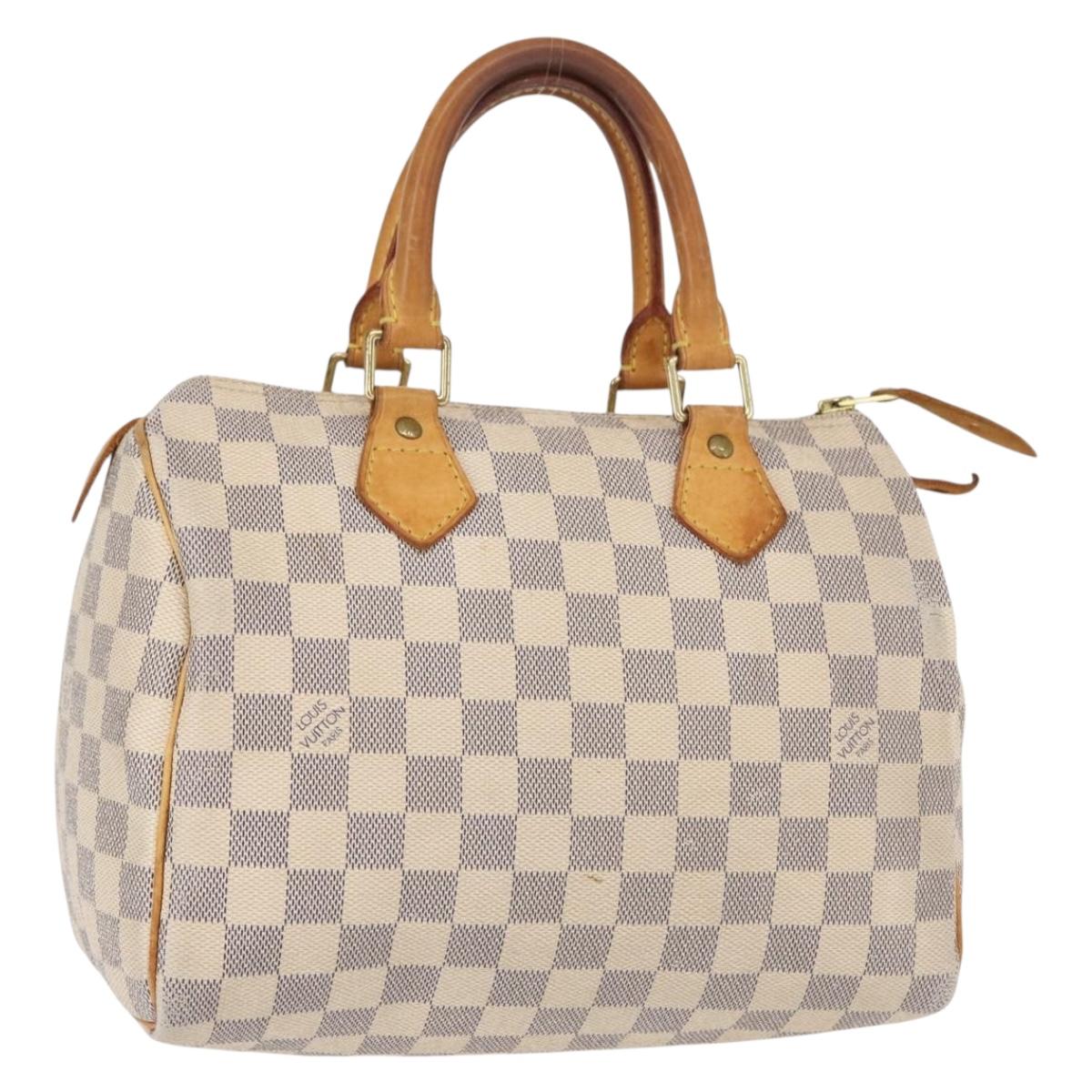 Louis Vuitton Speedy Mini HL Handbag Damier, BEIGE, CANVAS, Handbag