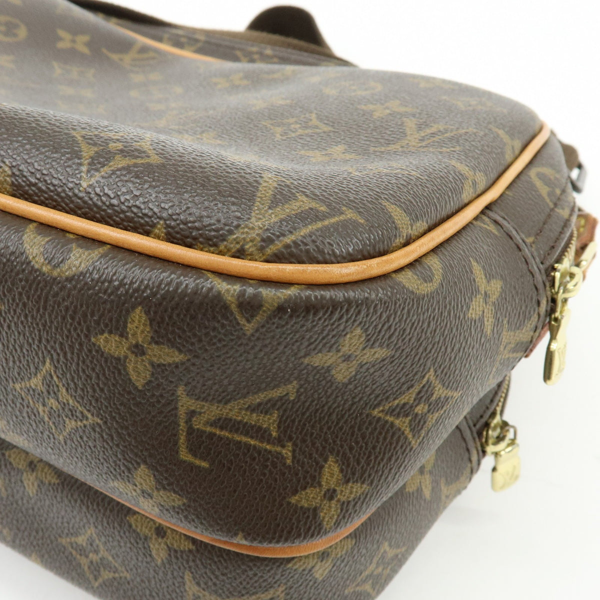 Louis Vuitton Reporter Monogram Canvas, Brown, Canvas, Shoulder Bag