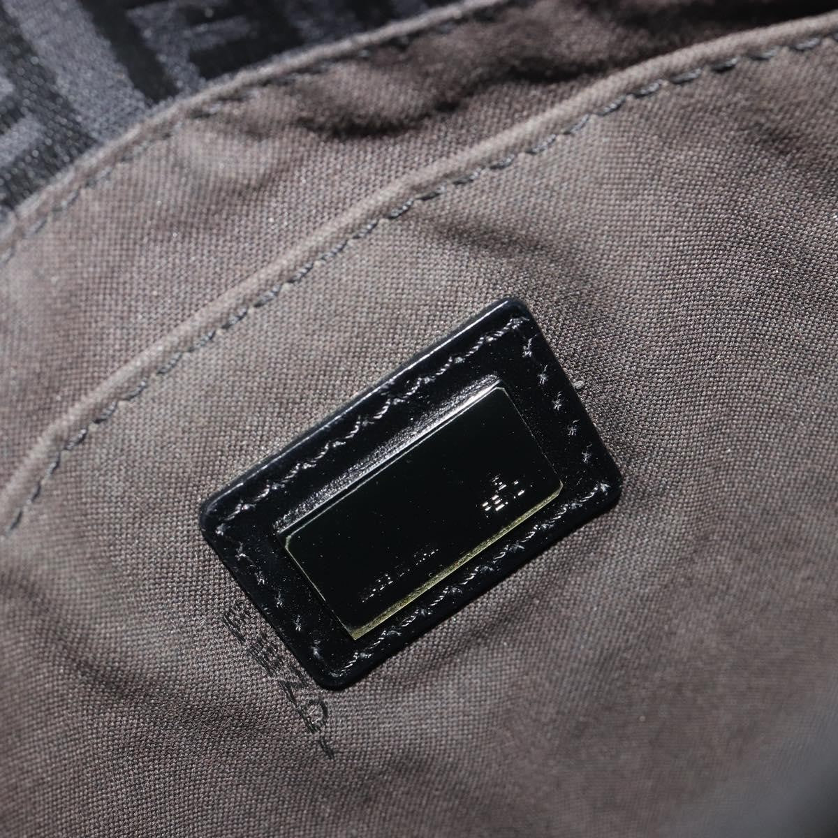 Fendi Zucchino Canvas, Black, Canvas, Handbag