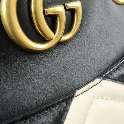 Gucci GG Marmont Chain Matelasse Leather, Black, Leather, Crossbody Bag