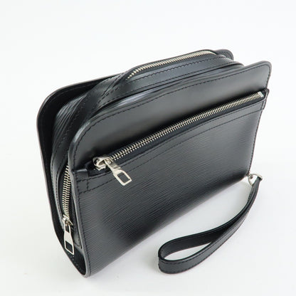 Louis Vuitton Hoche Clutch Epi Leather, Black, Leather, Clutch