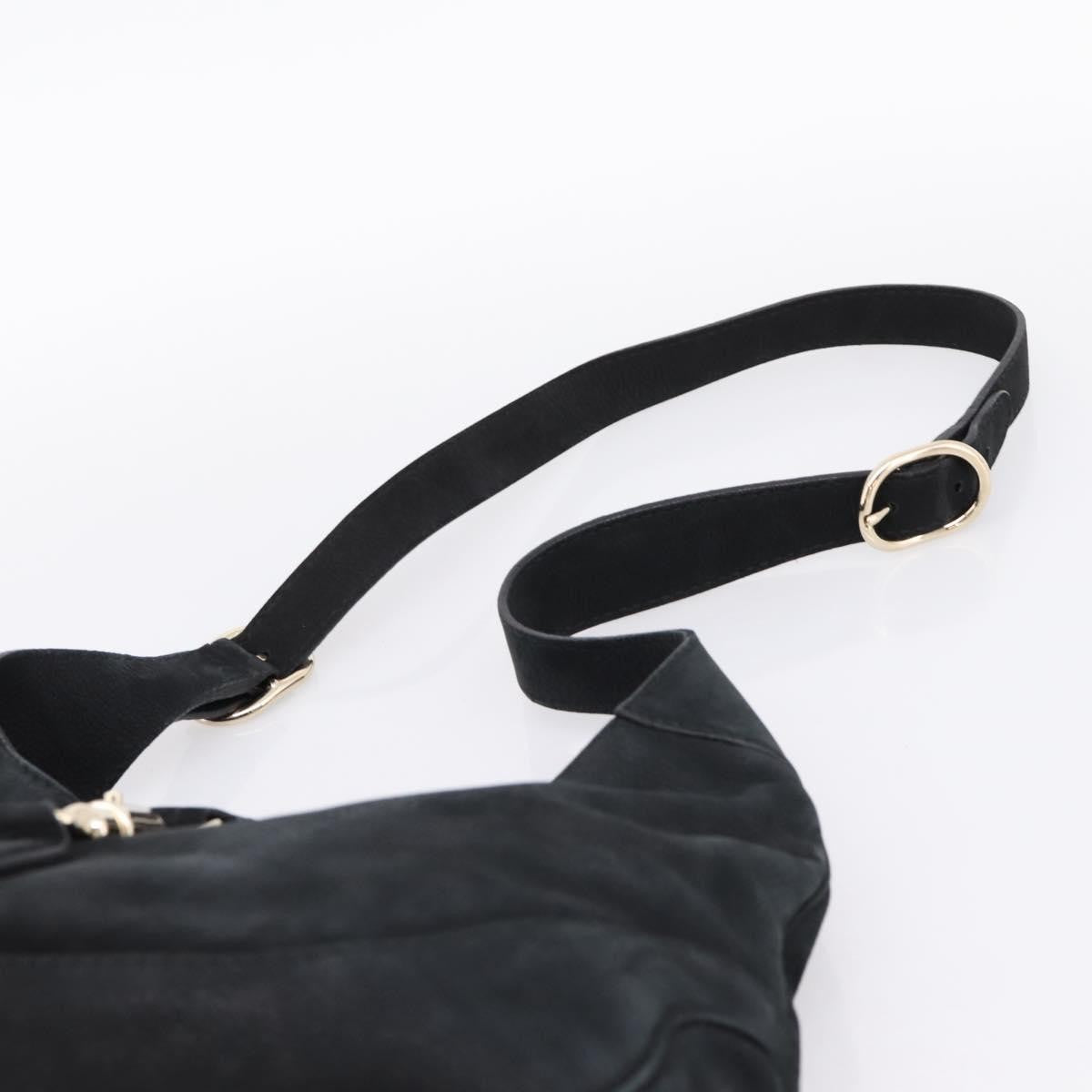 Gucci Jackie O Suede, Black, Leather, Handbag