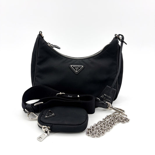 Prada Re-Edition 2005 Tessuto, Black, Nylon, Shoulder Bag