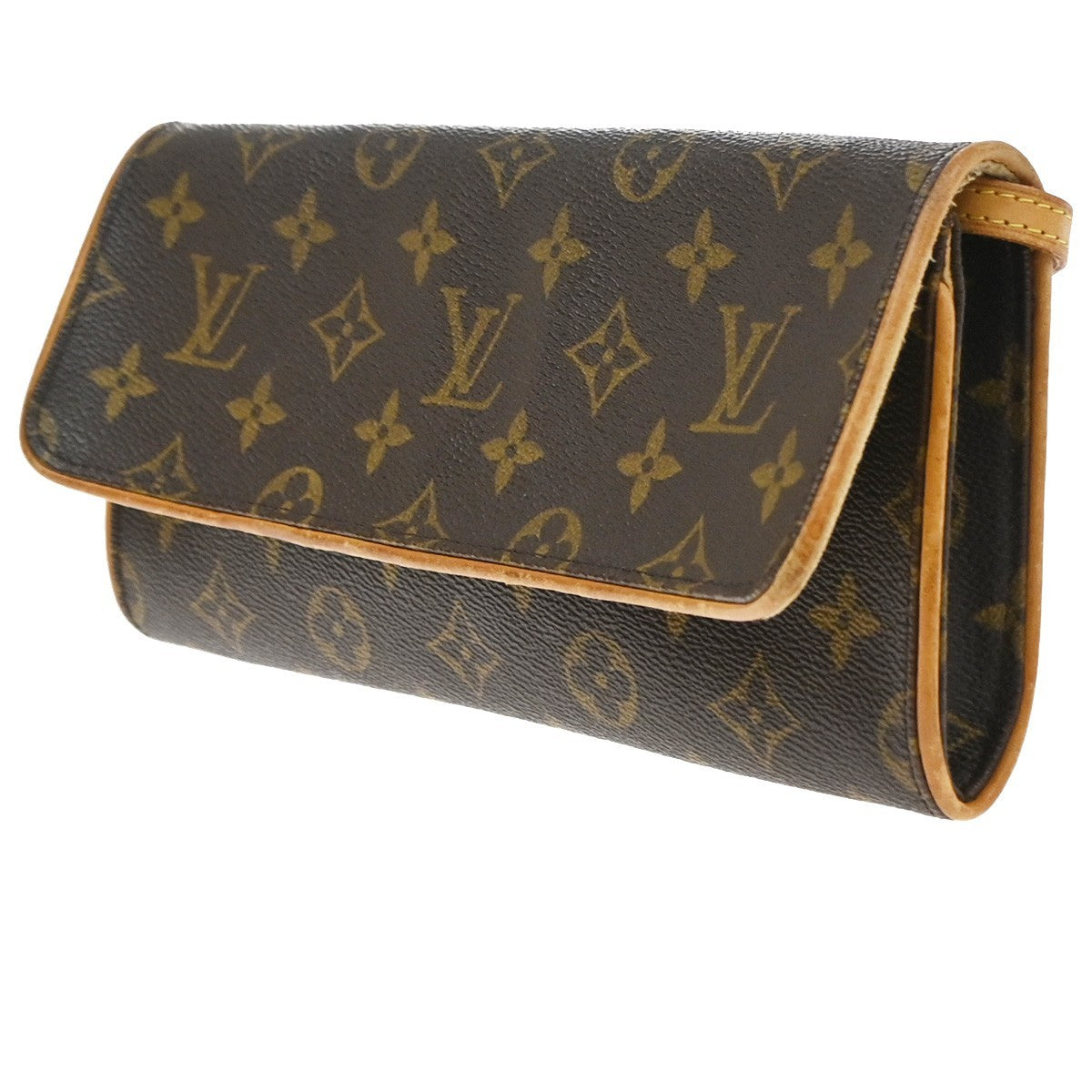 Louis Vuitton Twin Monogram Canvas, Brown, Canvas, Clutch