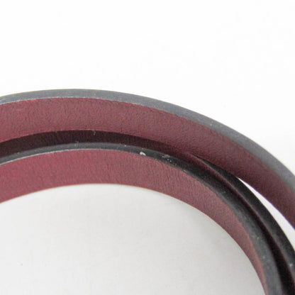 Hermes Hapi 3 Leather, Burgundy, Leather, Bracelet