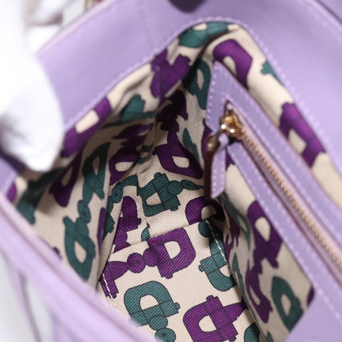Gucci Web Flap Guccissima, Purple, Leather, Shoulder Bag
