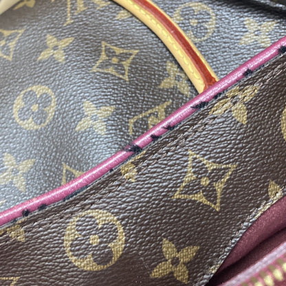 Louis Vuitton Pallas Tote Monogram Canvas with Leather, Brown, Leather, Handbag