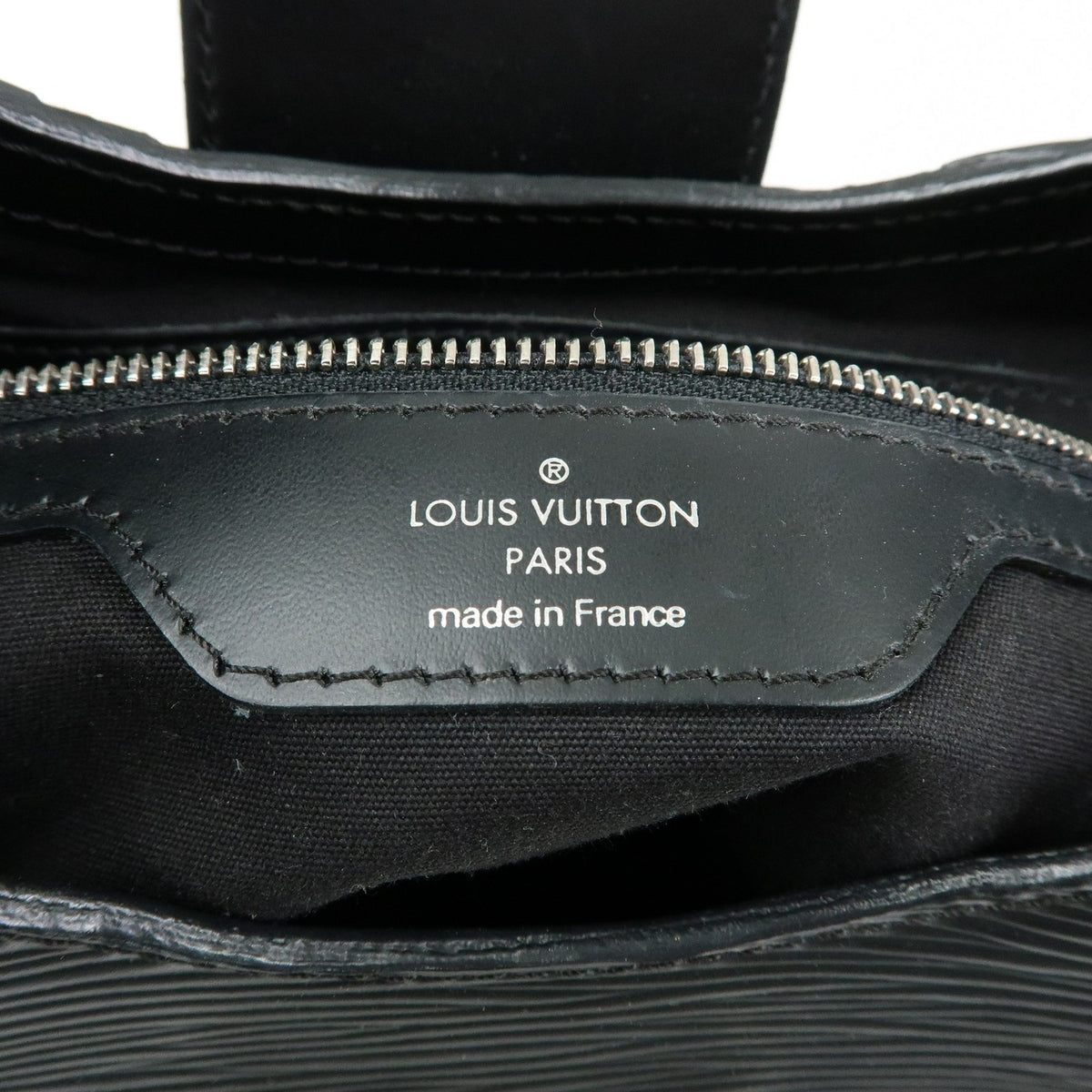 Louis Vuitton Montaigne Sac Epi Leather, Black, Leather, Handbag