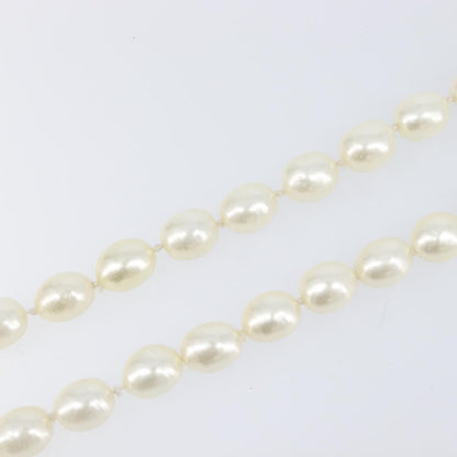 Chanel CC Pearl Metal and Pearls, White, Pearl, Necklace