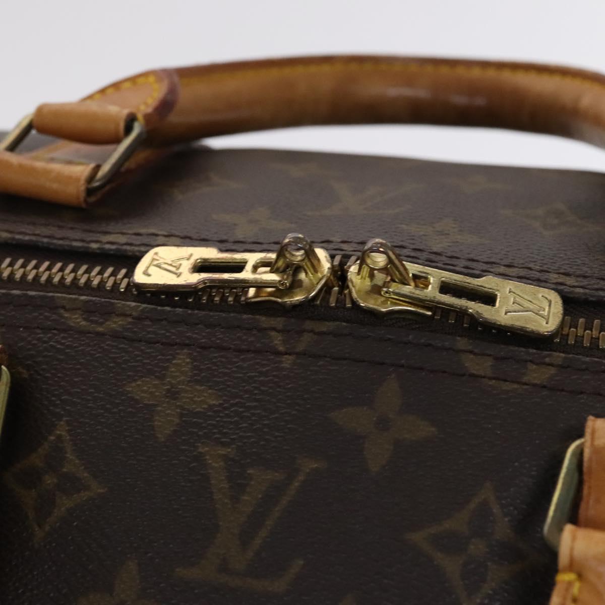 Louis Vuitton Keepall Bag Monogram Canvas, BROWN, CANVAS, Travel bag
