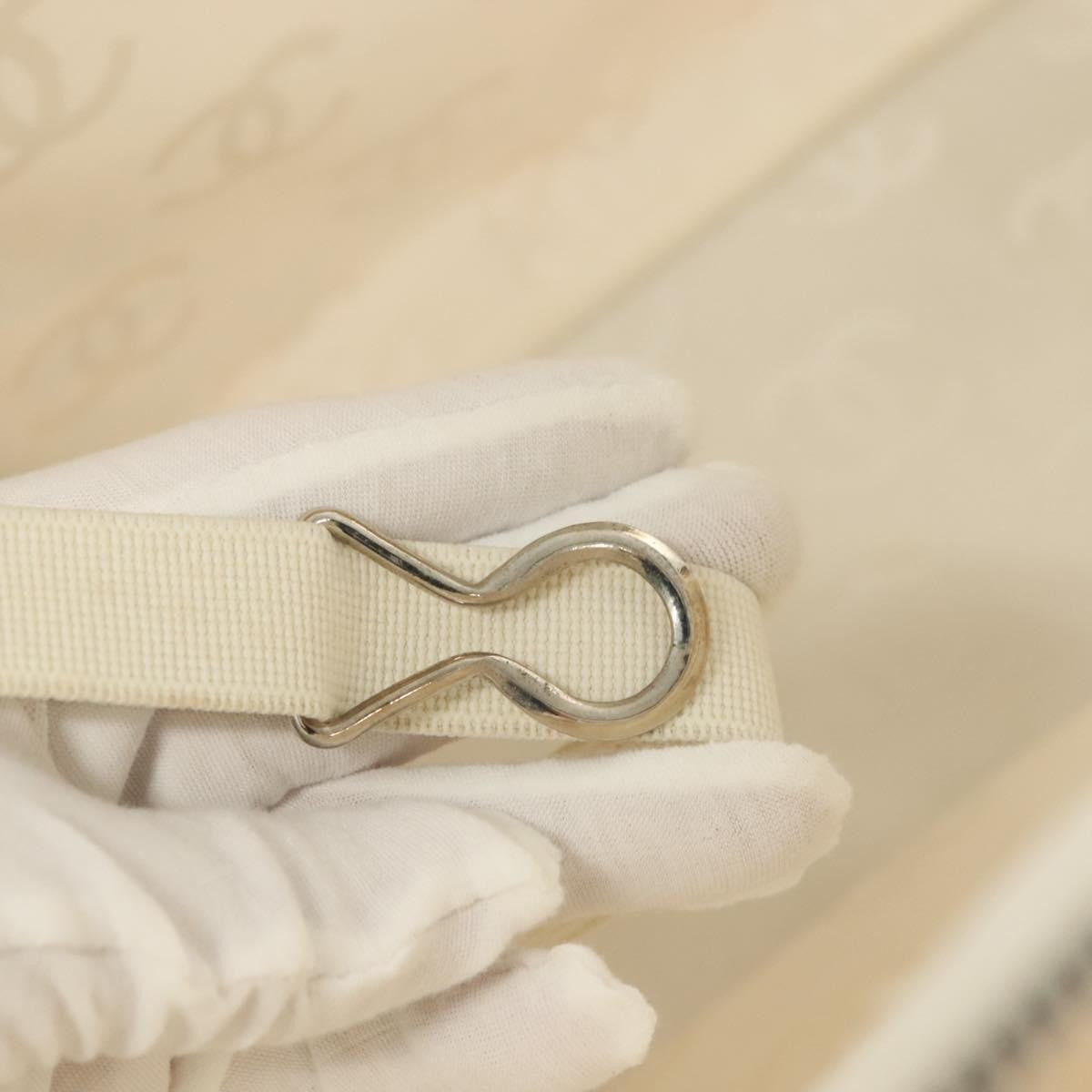 Chanel Cambon Canvas, White, Canvas, Bag
