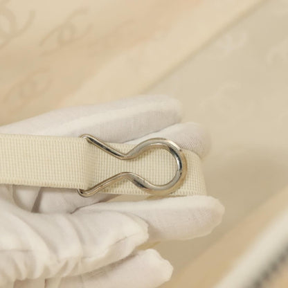 Chanel Cambon Canvas, White, Canvas, Bag