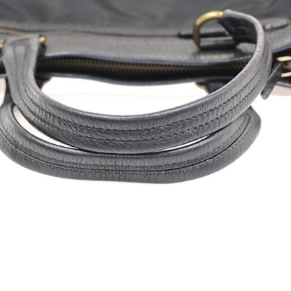Prada Tessuto Tote nylon and leather, Black, Nylon, Handbag