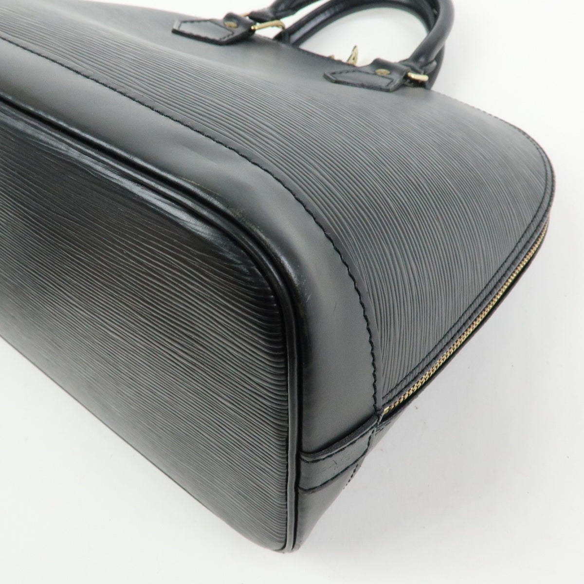 Louis Vuitton Alma Epi Leather, Black, Leather, Handbag