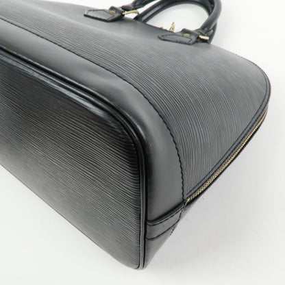Louis Vuitton Alma Epi Leather, Black, Leather, Handbag