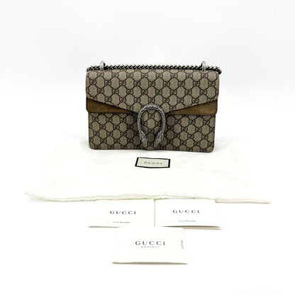 Gucci Dionysus GG Coated Canvas, Brown, Canvas, Handbag
