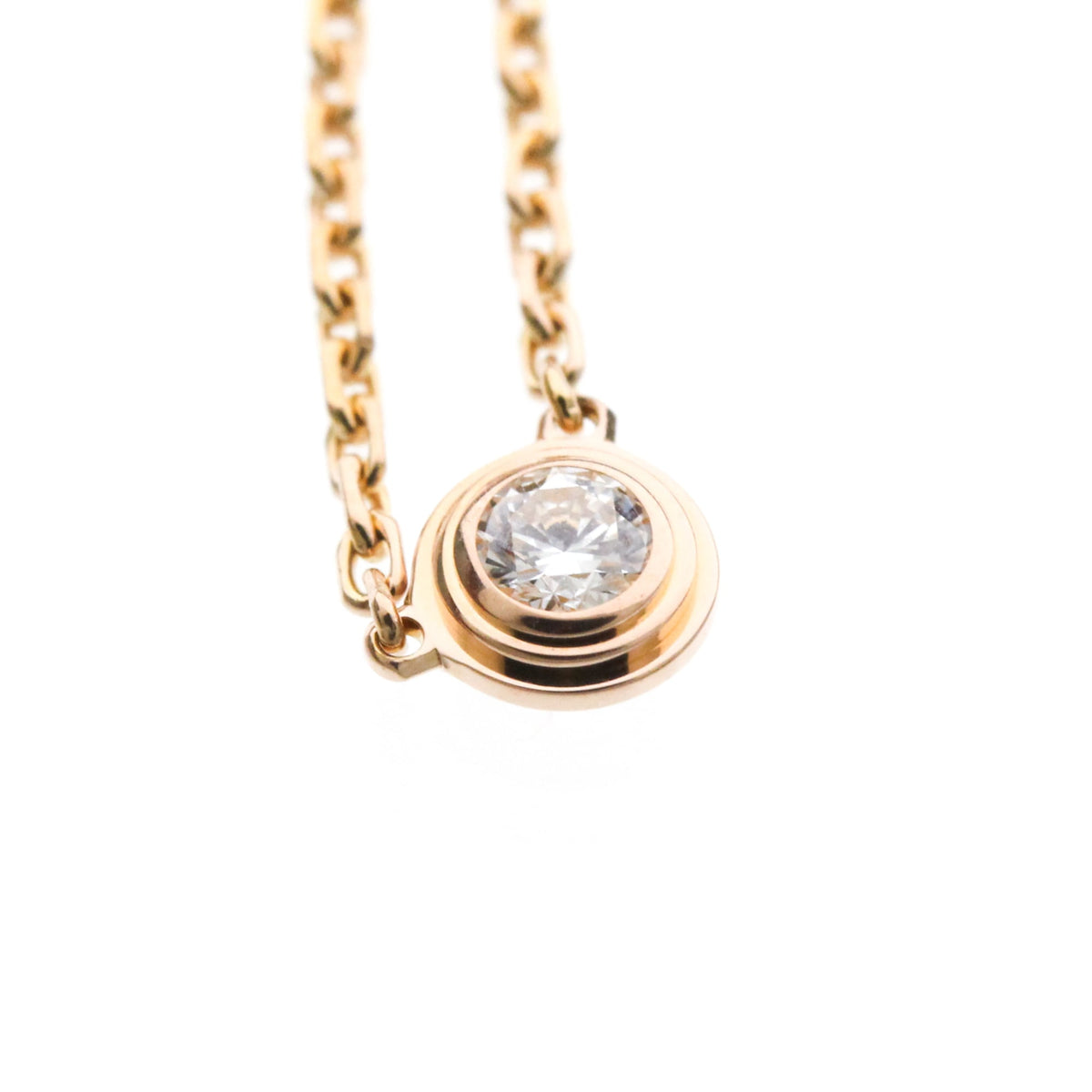 Cartier Cartier D'Amour Pendant 18K Rose Gold with Diamond, Gold, Pink Gold, Necklace