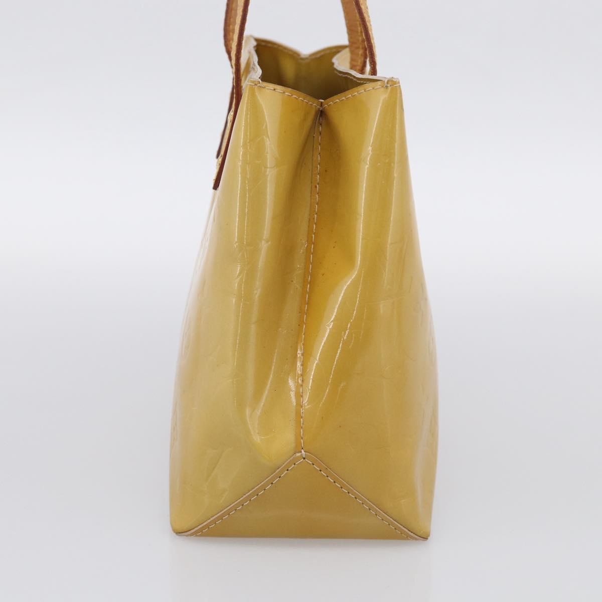 Louis Vuitton Reade Monogram Vernis, Beige, Patent Leather, Handbag