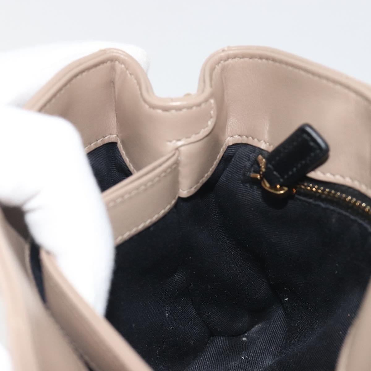 Saint Laurent Loulou Puffer Quilted Leather, Beige, Leather, Shoulder Bag