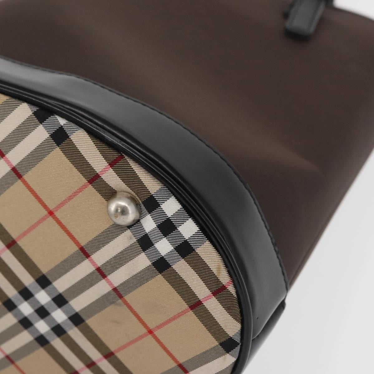 Burberry Blue Label Nylon, Brown, Nylon, Tote Bag