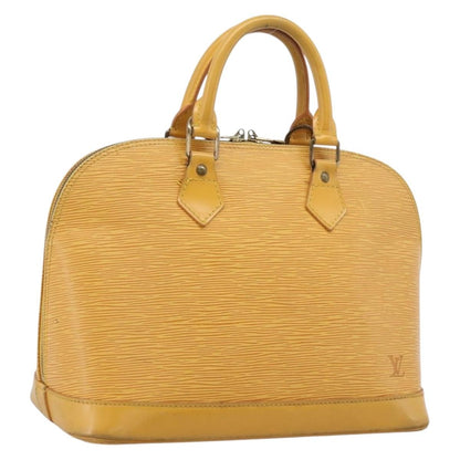 Louis Vuitton Vintage Alma Epi Leather, Yellow, Leather, Handbag