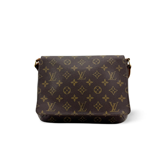 Louis Vuitton Musette Tango Monogram Canvas, Brown, Canvas, Shoulder Bag