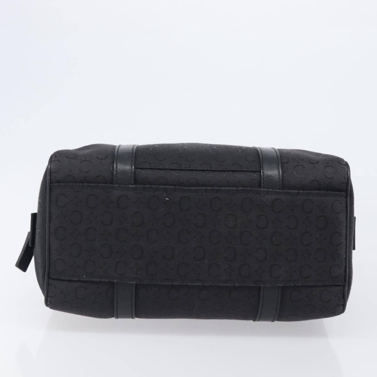 Celine Boston C Macadam Canvas, Black, Canvas, Handbag