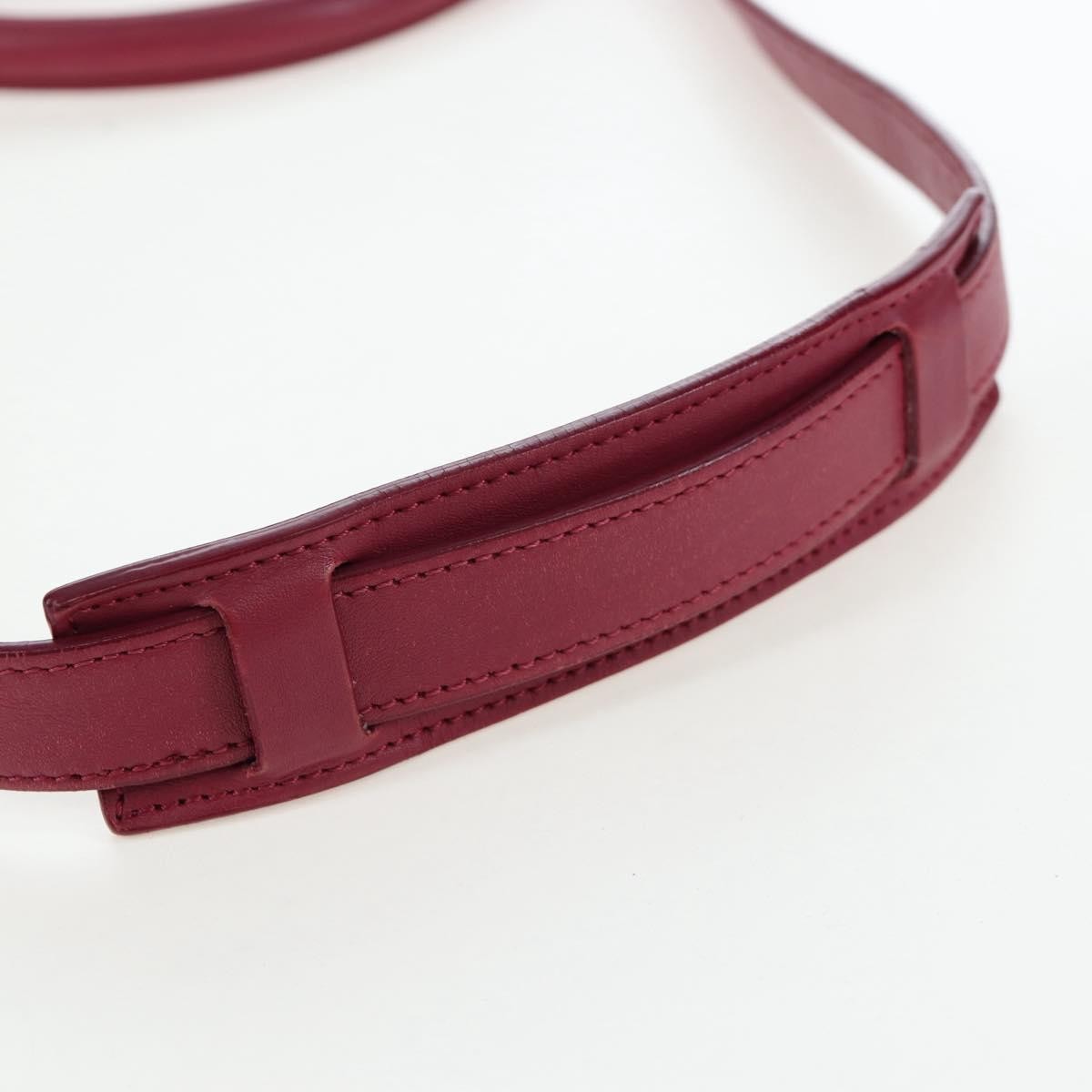 Celine Tricolor Trapeze Leather, Burgundy, Leather, Handbag